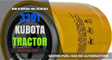 Mastering the Fuel Filter Swap: A Guide for 3301 Kubota Tractors