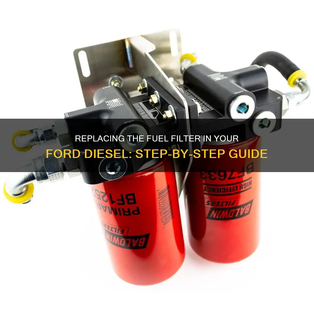 how to replace fuel filter in ford diesel