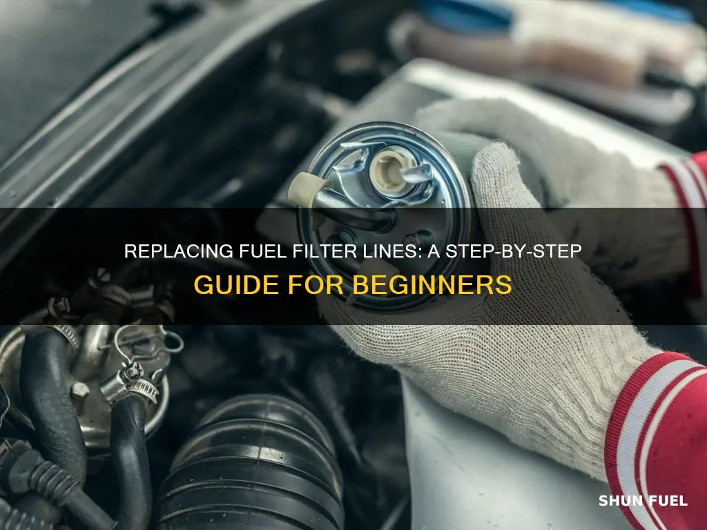 how to replace fuel filter line