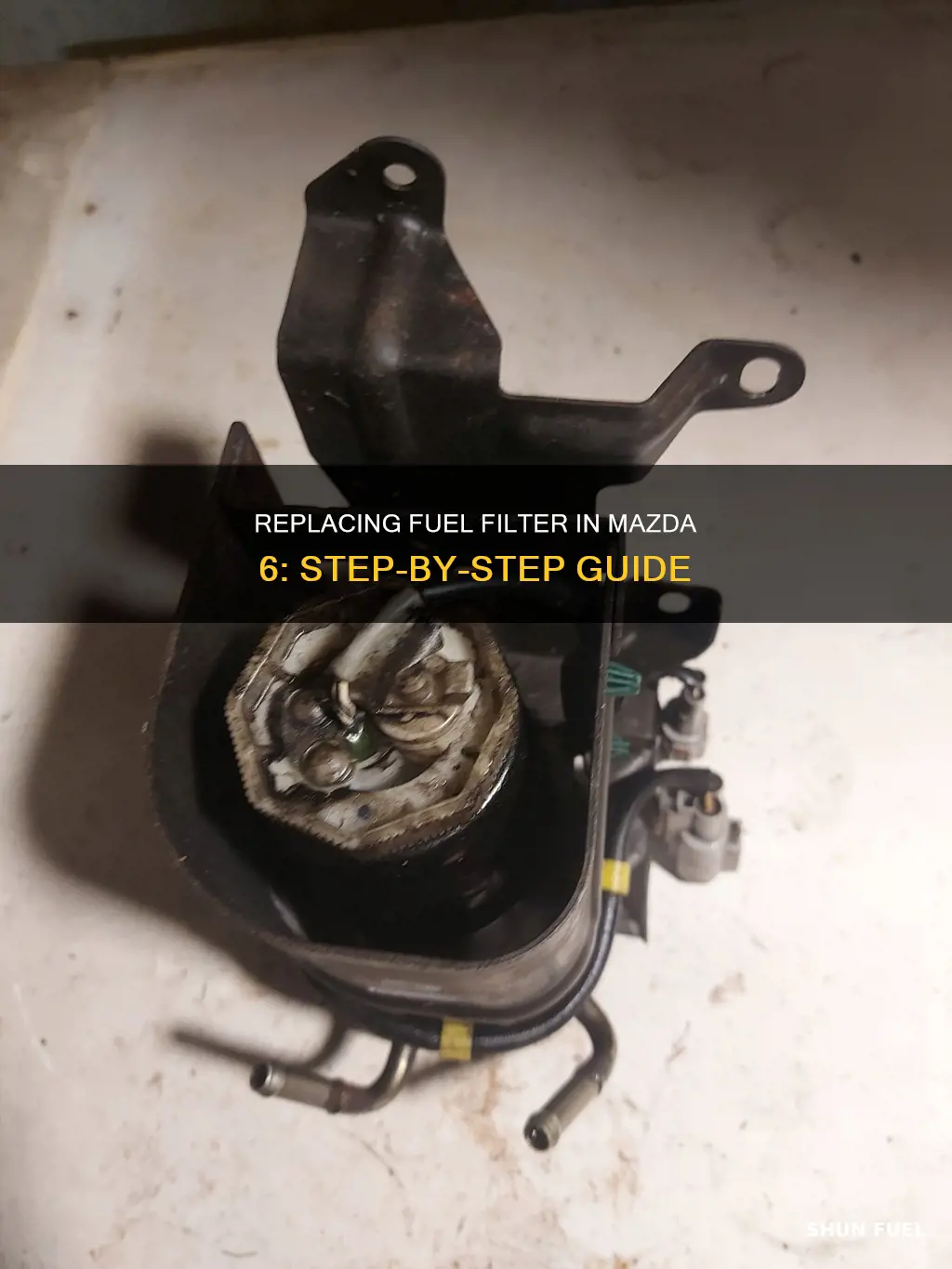 how to replace fuel filter mazda 6 2005