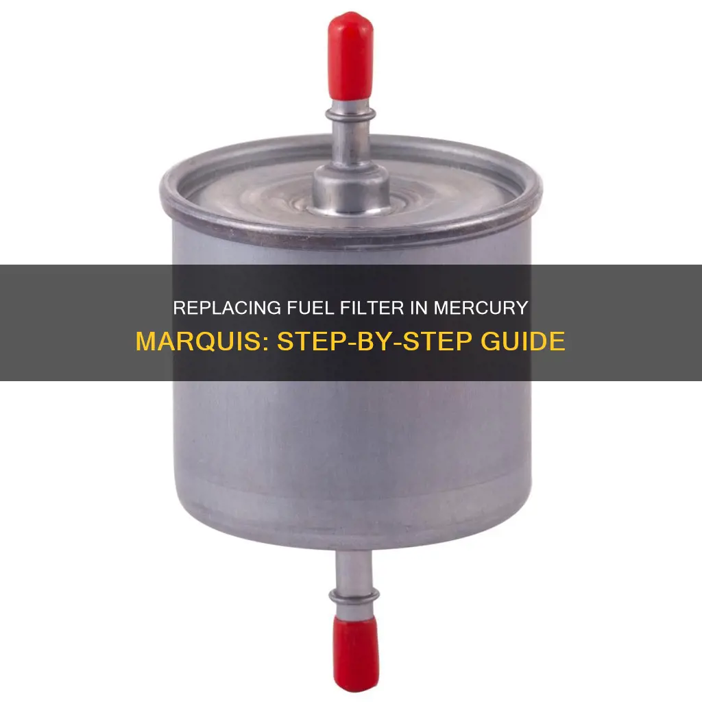 how to replace fuel filter mercury marquis
