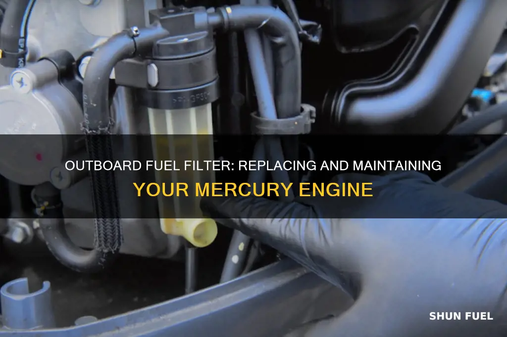 how to replace fuel filter mercury outboard