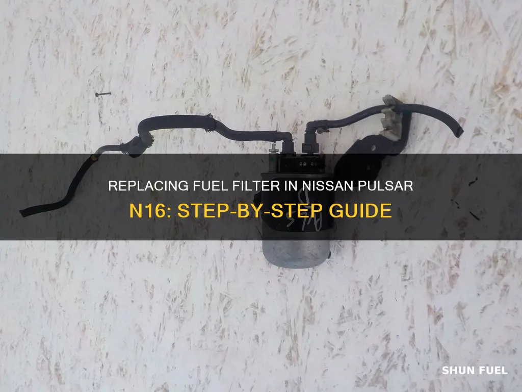 how to replace fuel filter nissan pulsar n16