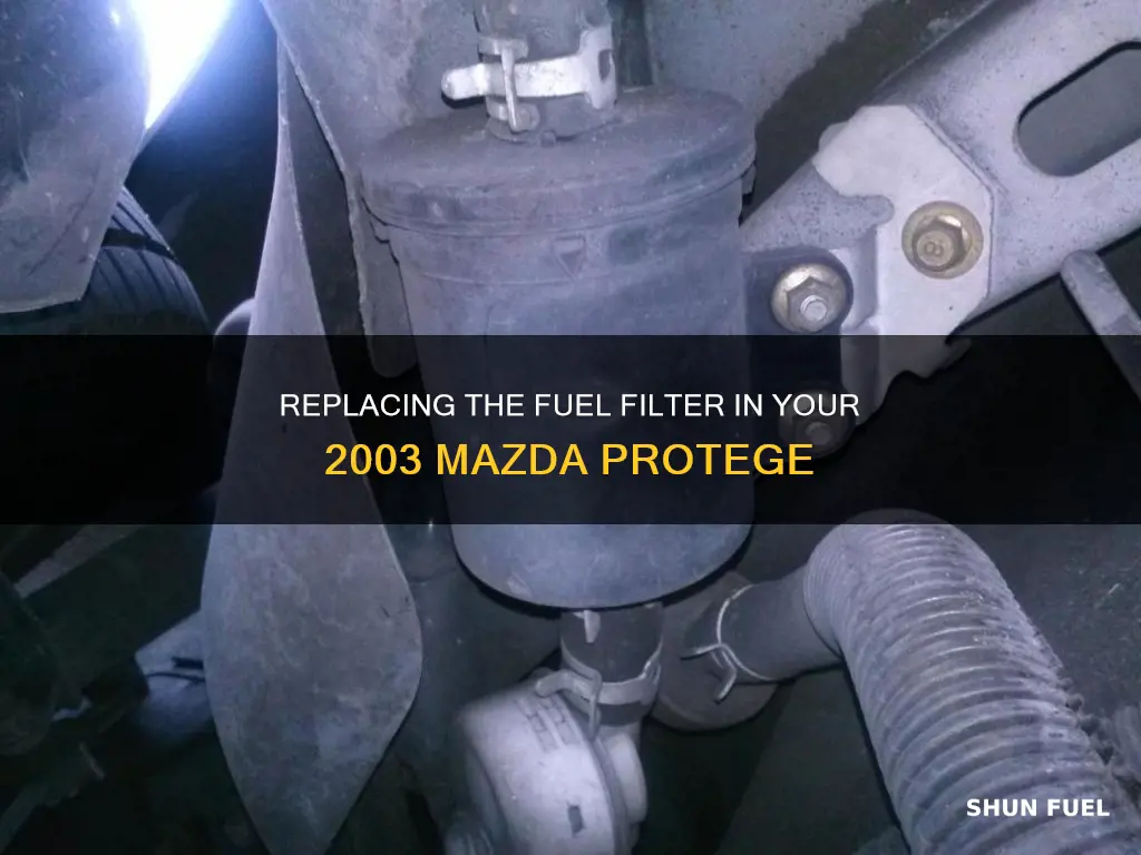 how to replace fuel filter on 03 mazda protege
