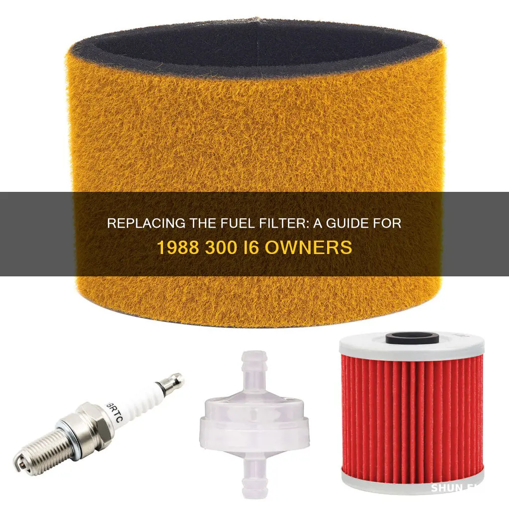 how to replace fuel filter on 1988 300 i6