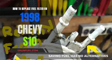 Replacing the Fuel Filter on a 1998 Chevy S10 Truck