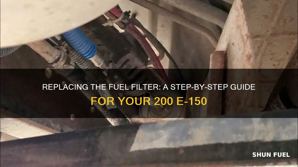 how to replace fuel filter on 200 e-150