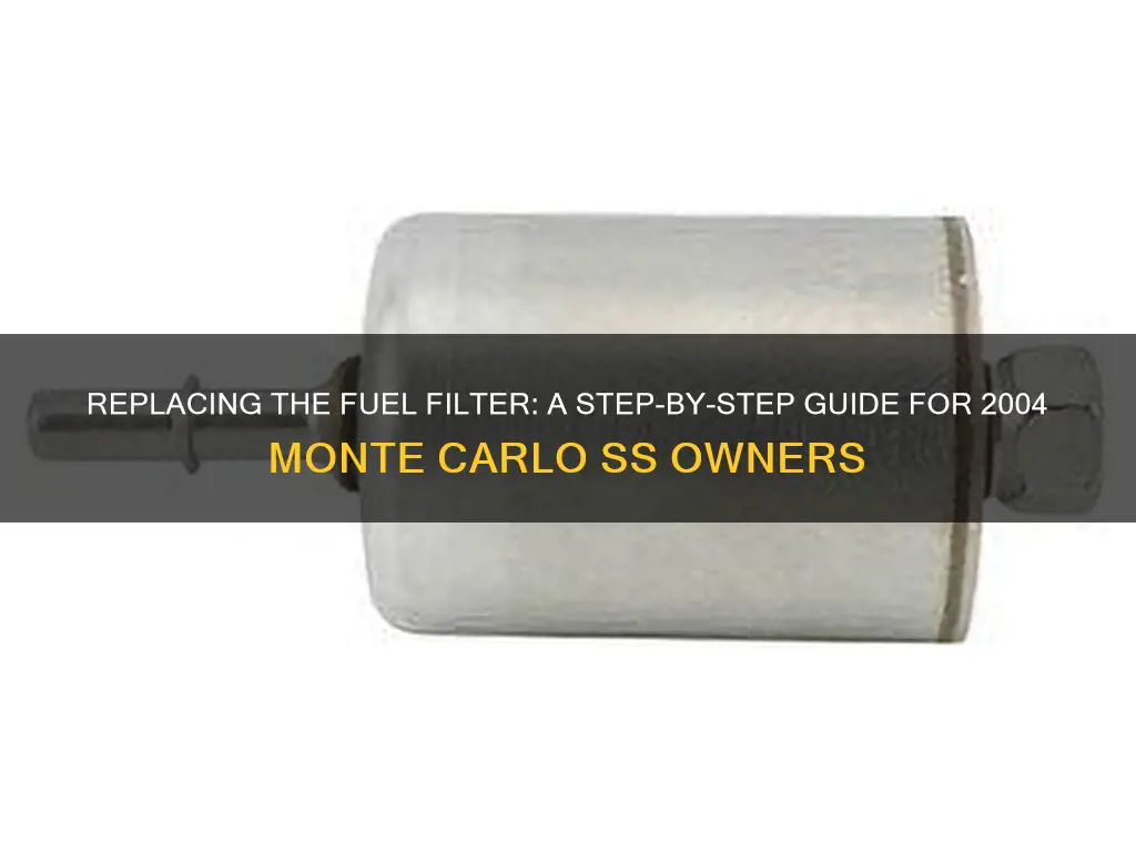 how to replace fuel filter on 2004 monte carlo ss