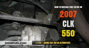 Replacing the Fuel Filter: A Step-by-Step Guide for Your 2007 CLK 550