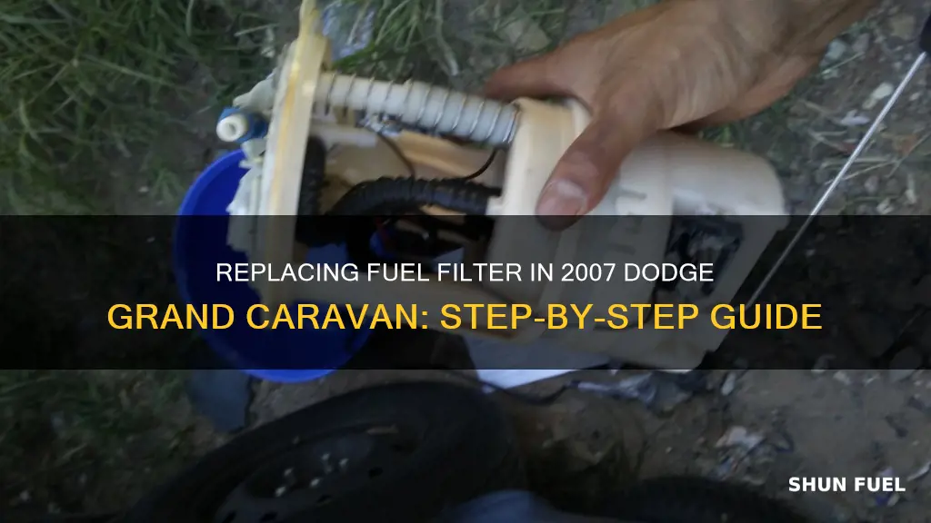 how to replace fuel filter on 2007 dodge grand caravan