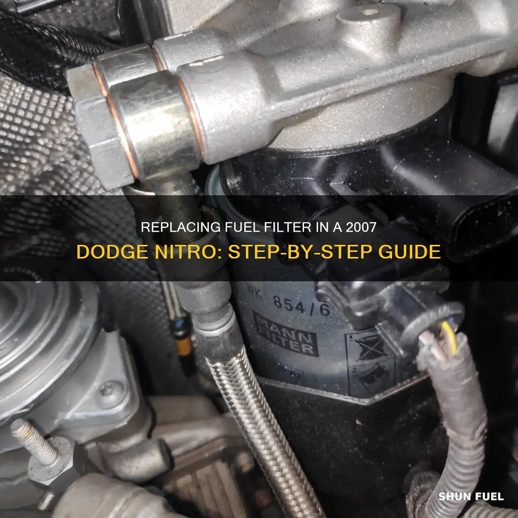 how to replace fuel filter on 2007 dodge nitro