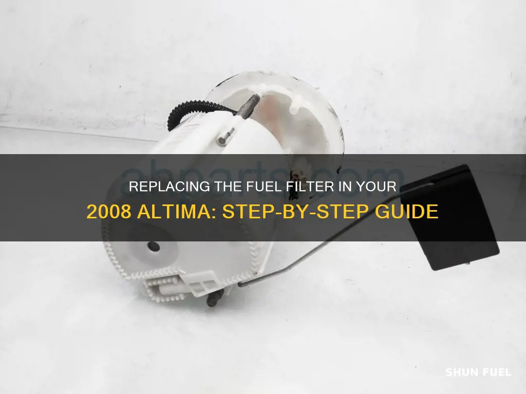 how to replace fuel filter on 2008 altima