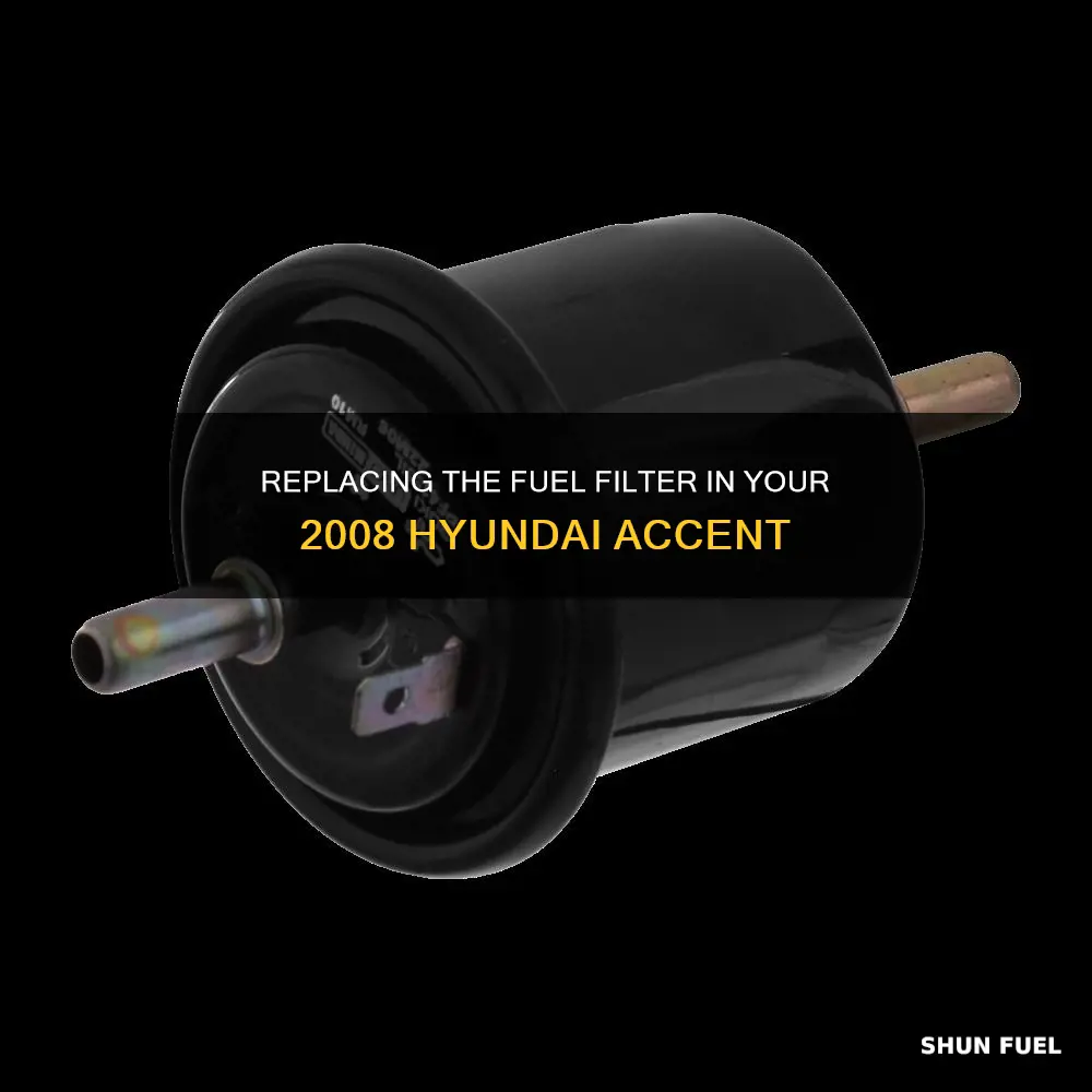 how to replace fuel filter on 2008 hyundai accent