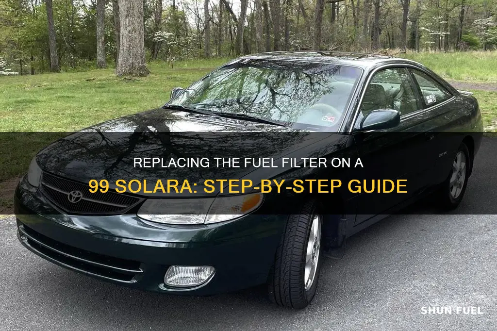 how to replace fuel filter on 99 solara