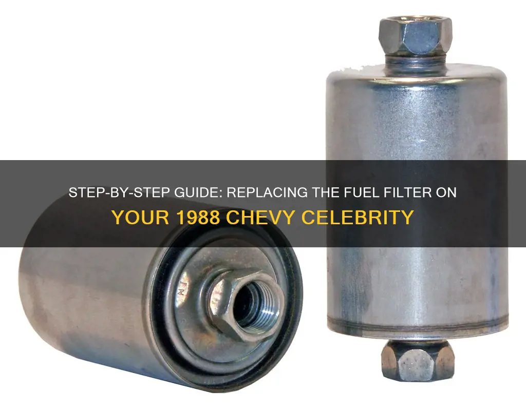 how to replace fuel filter on a 1988 chevy celebrity