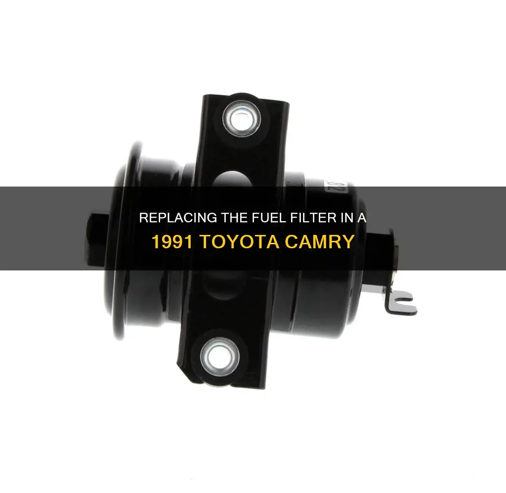 how to replace fuel filter on a 1991 toyota camry