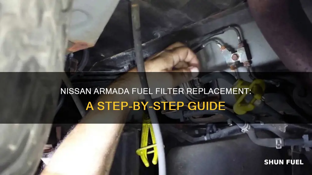 how to replace fuel filter on a 2005 nissan armada