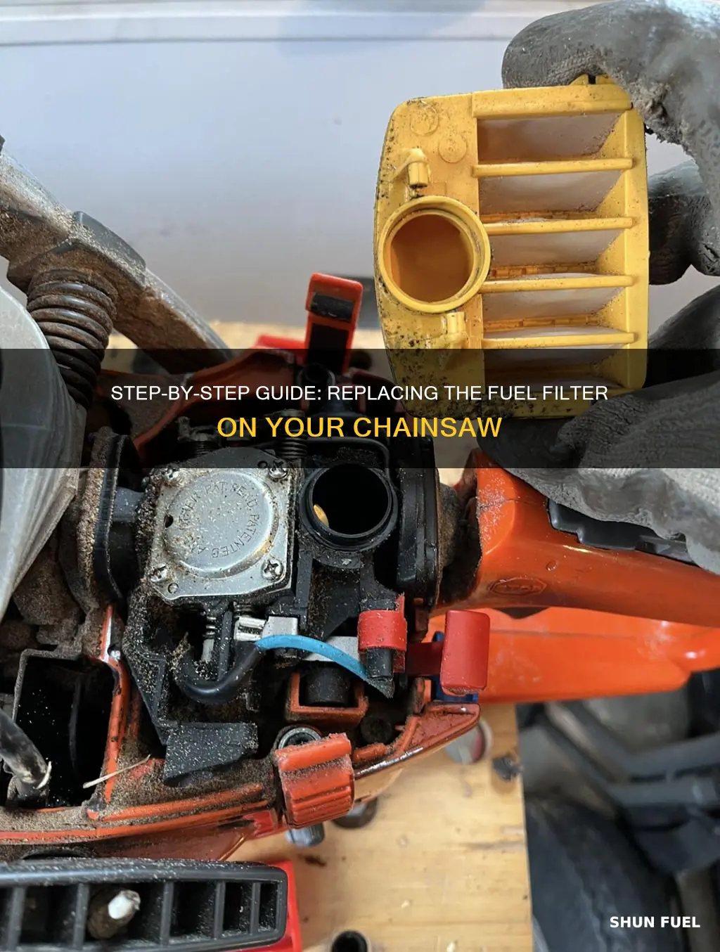 how to replace fuel filter on chainsaw