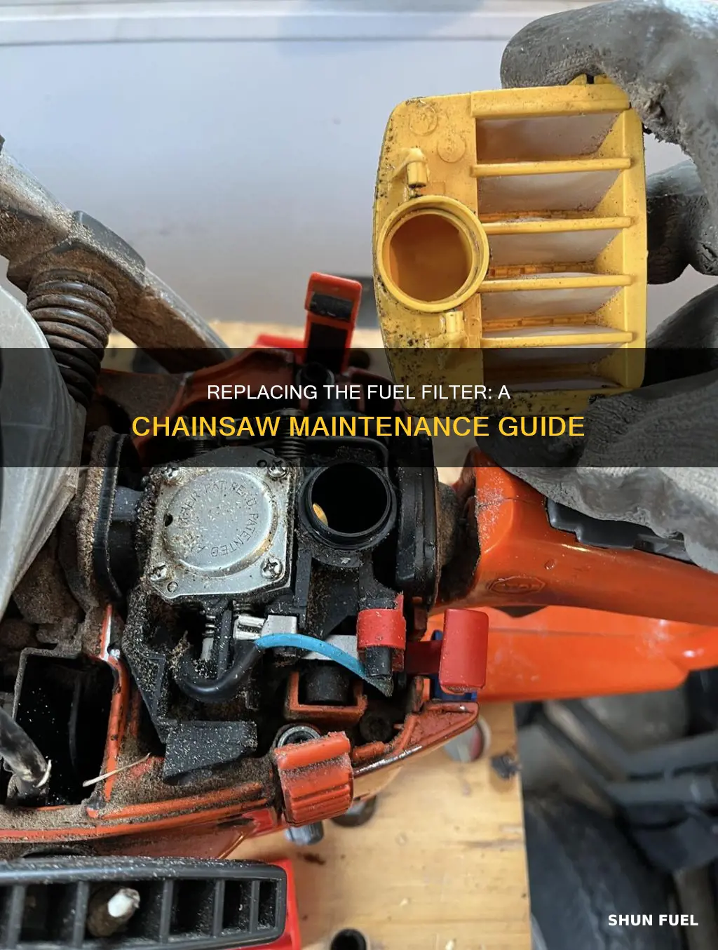 how to replace fuel filter on chainsaw