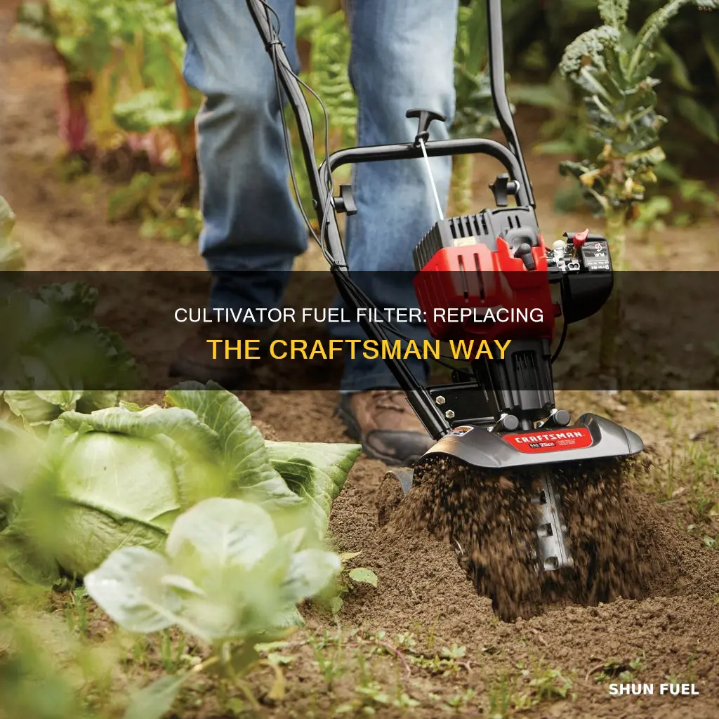 how to replace fuel filter on craftsman cultivator