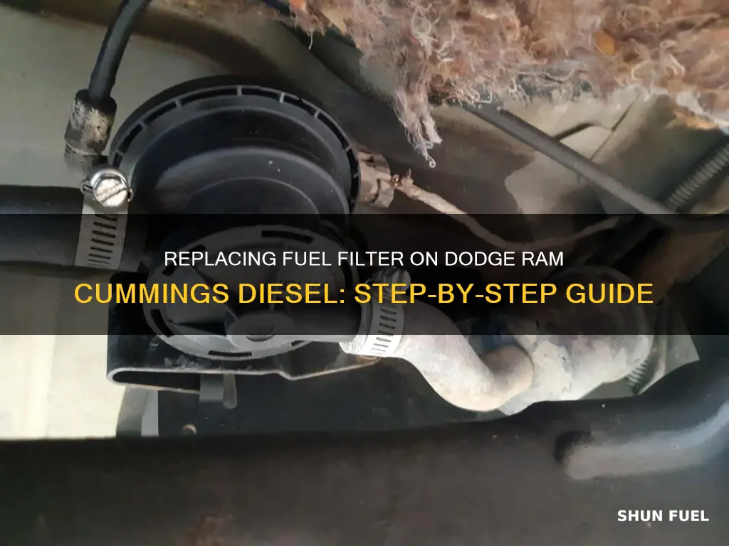 how to replace fuel filter on dodge ram cummings diesel
