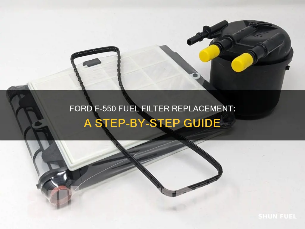 how to replace fuel filter on ford f550