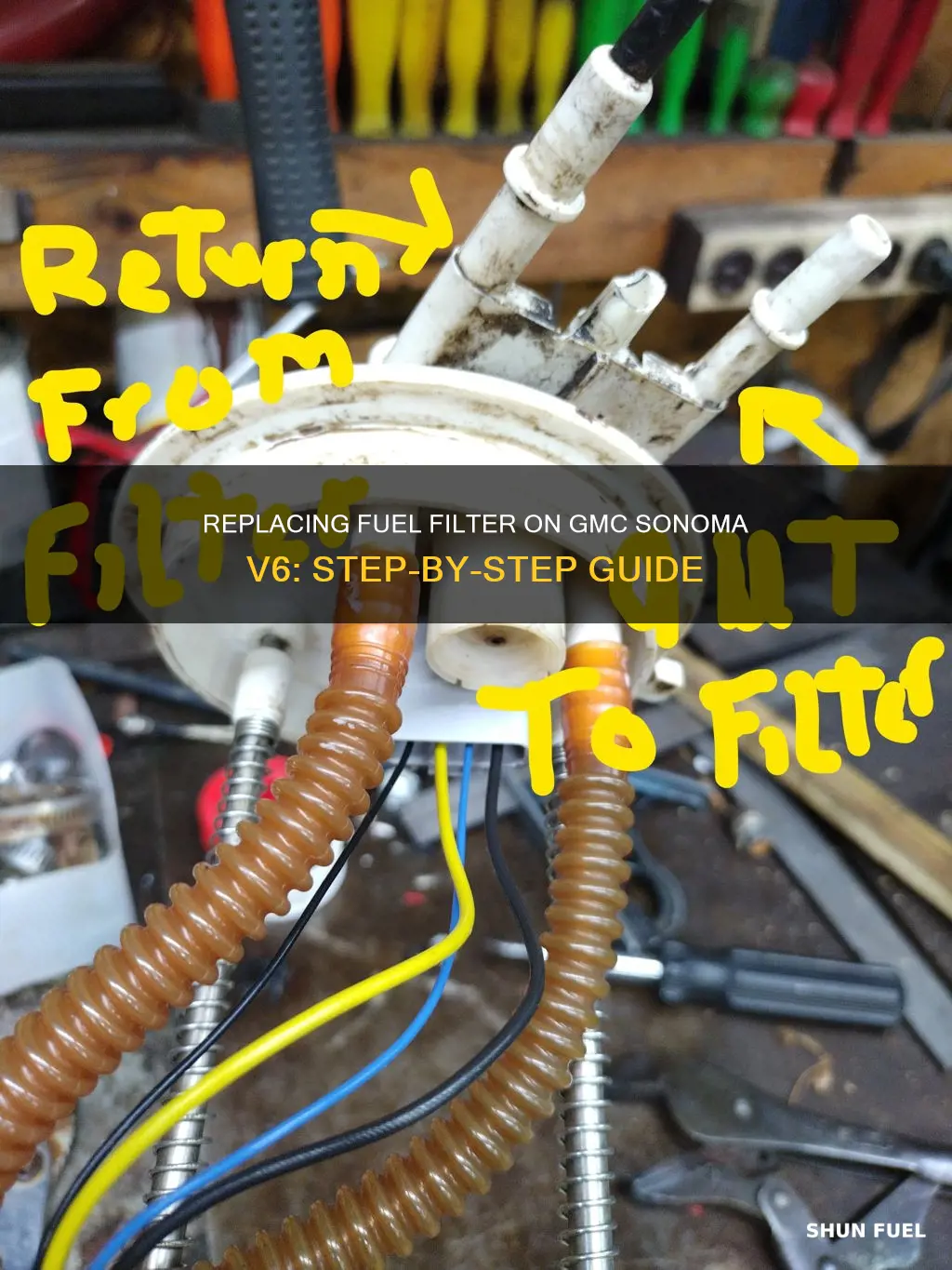 how to replace fuel filter on gmc sonoma v6