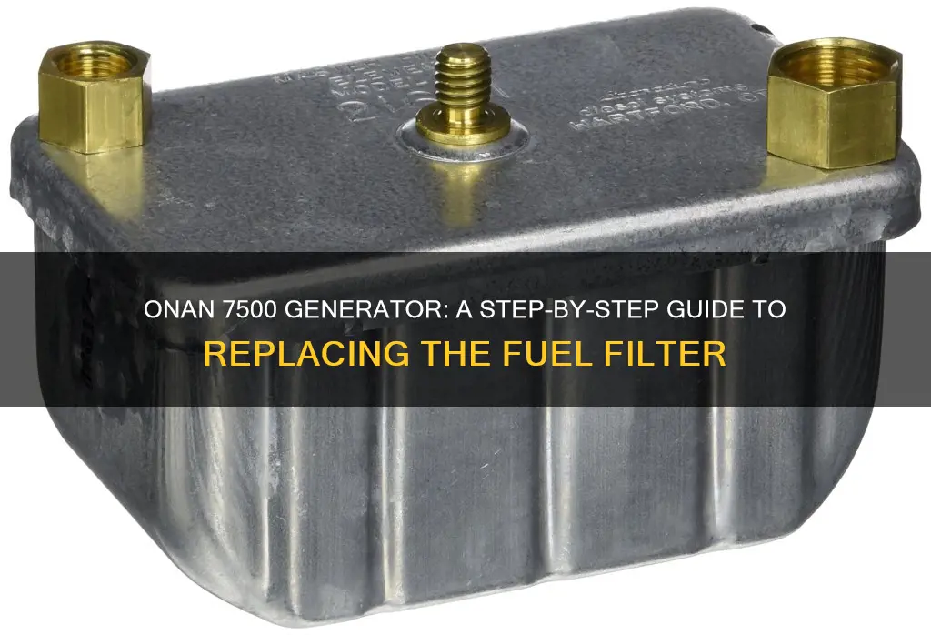 how to replace fuel filter on onan 7500