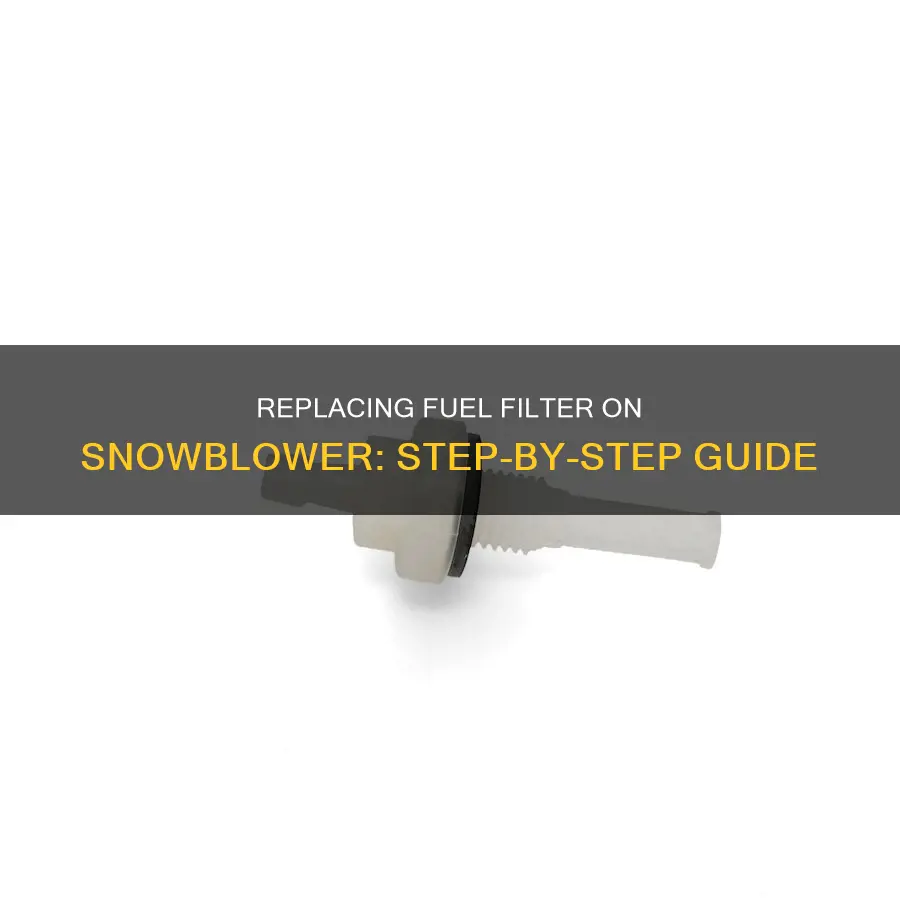 how to replace fuel filter on snowblower