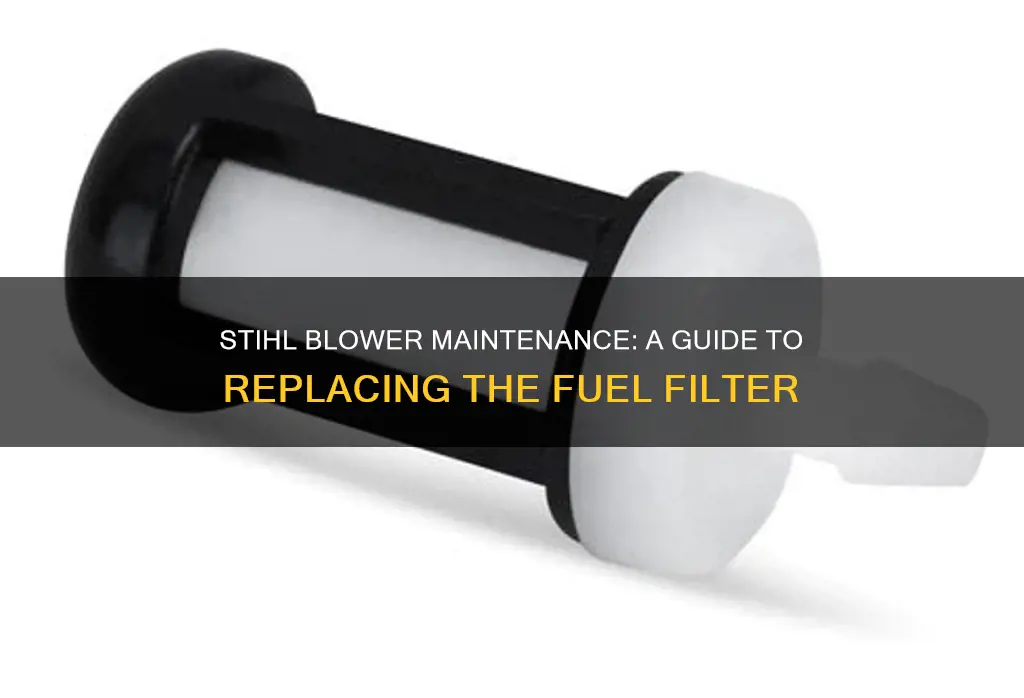 how to replace fuel filter on stihl blower