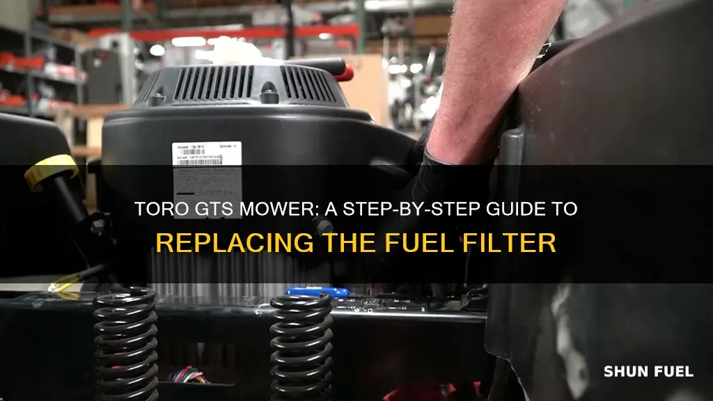 how to replace fuel filter on toro gts mower