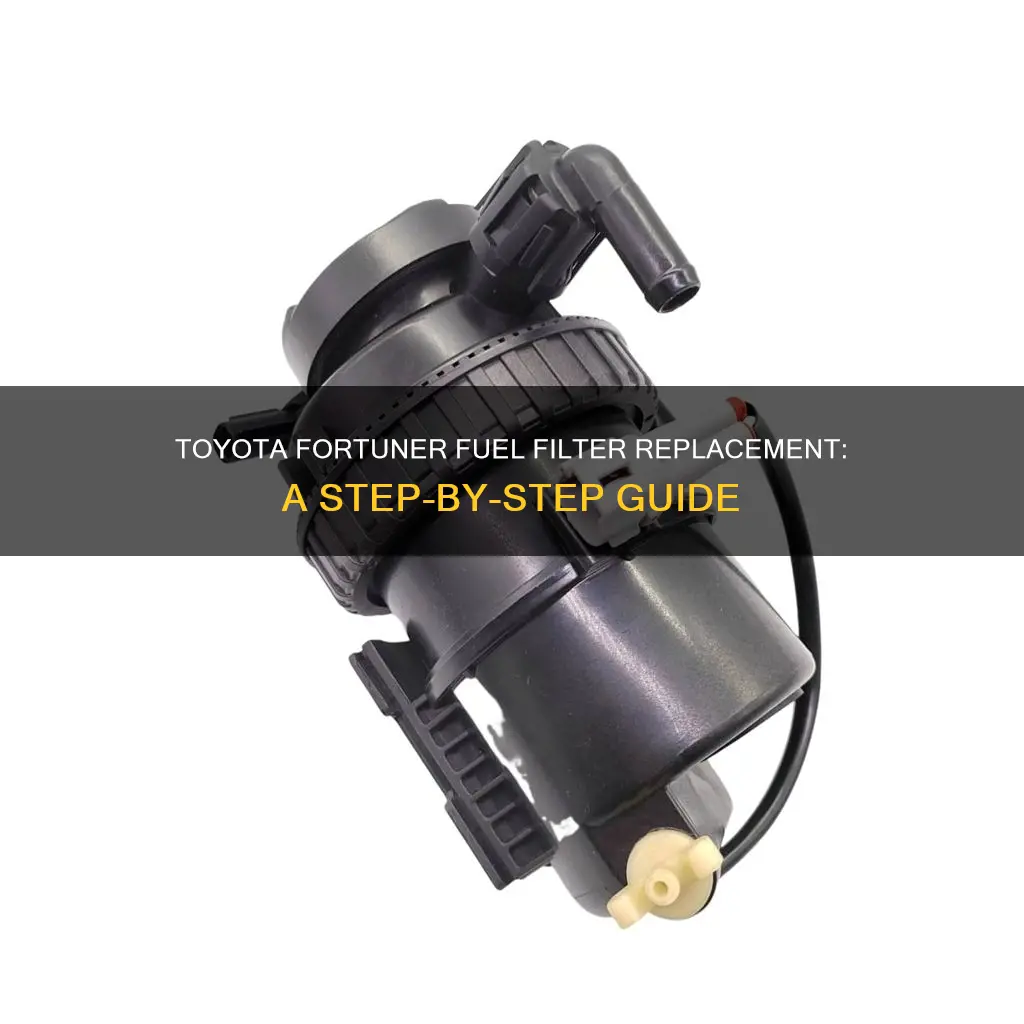 how to replace fuel filter toyota fortuner