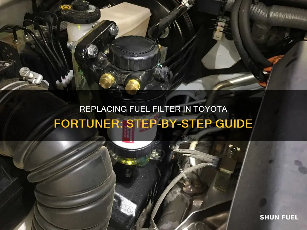 how to replace fuel filter toyota fortuner