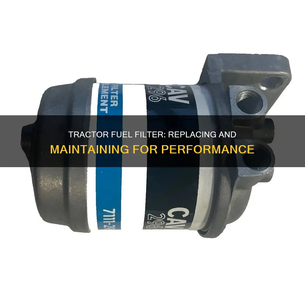 how to replace fuel filter tractor
