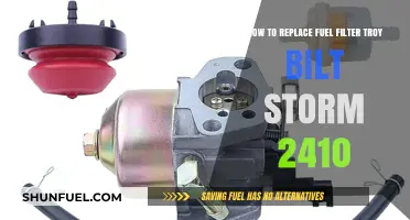 Troy Bilt Storm 2410: A Guide to Replacing the Fuel Filter