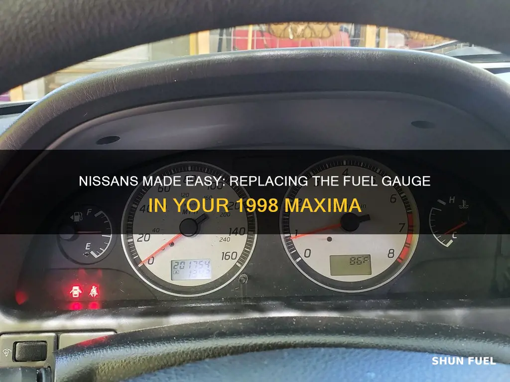 how to replace fuel gauge in 1998 nissan maxima