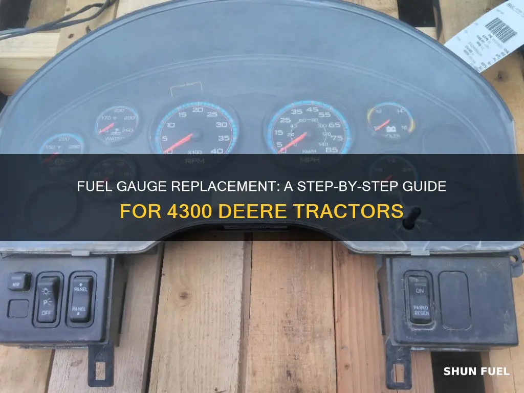 how to replace fuel gauge on 4300 john deere tractors