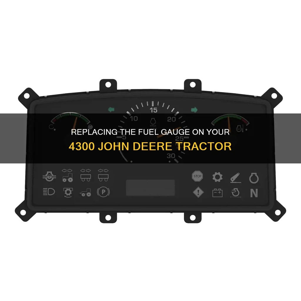 how to replace fuel gauge on 4300 john deere tractors