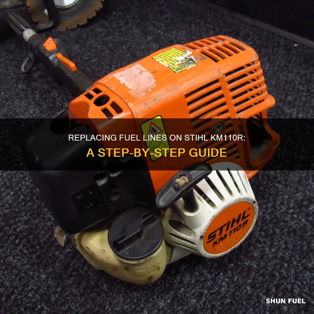 how to replace fuel ines on a stihl km110r