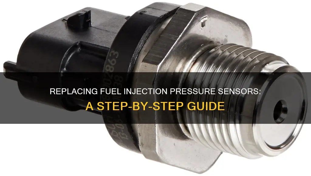 how to replace fuel injection pressure senaor