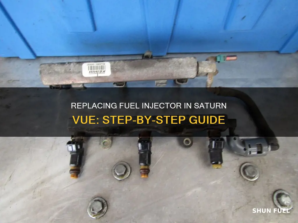 how to replace fuel injector 08 saturn vue