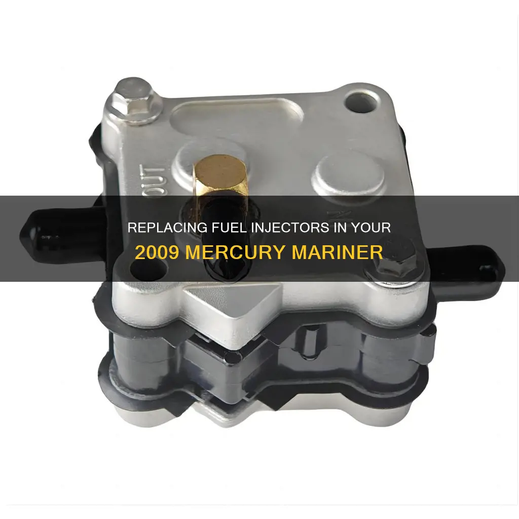 how to replace fuel injector 2009 mercury mainer