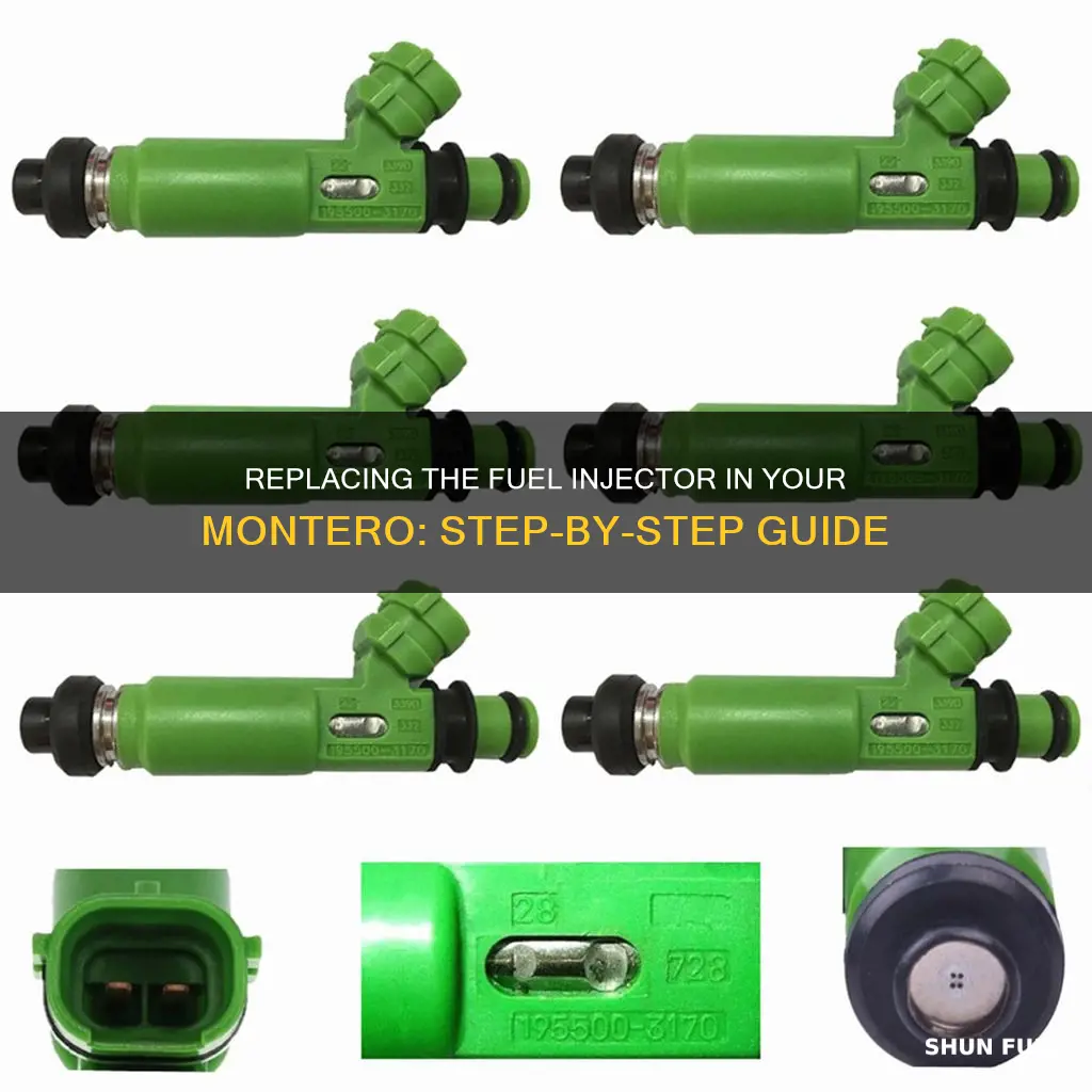 how to replace fuel injector montero