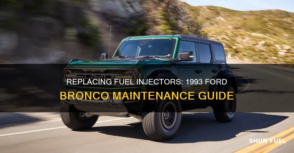 how to replace fuel injector on 1993 ford bronco