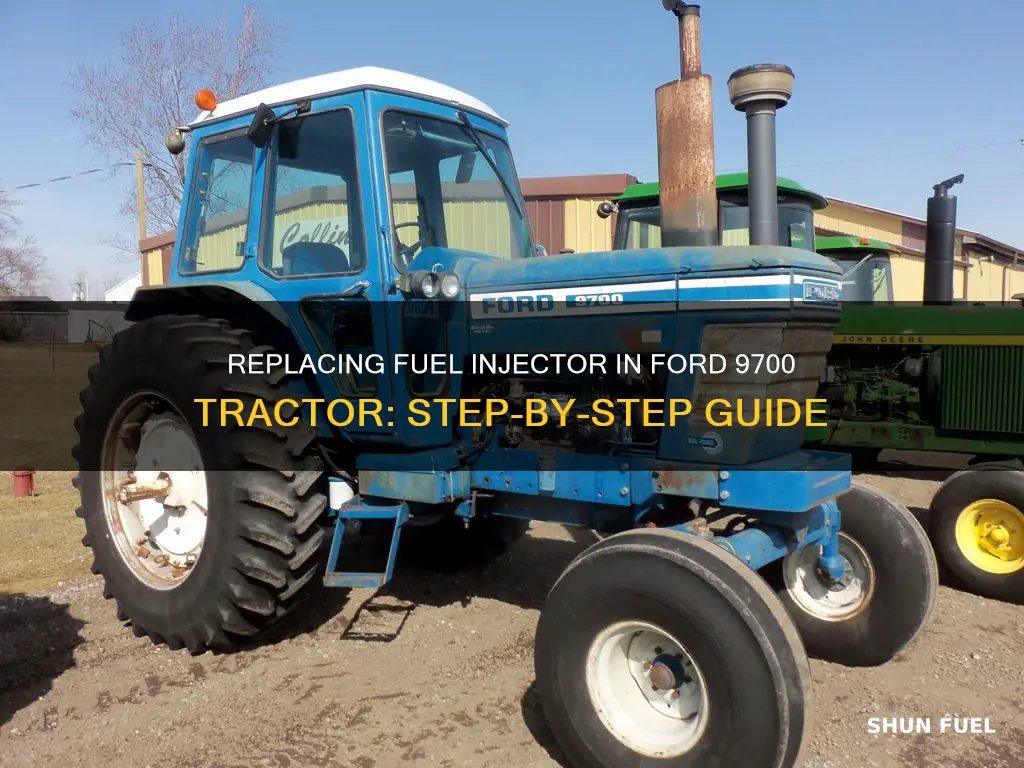 how to replace fuel injector on ford 9700 tractor