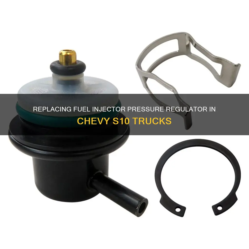 how to replace fuel injector pressure regulator on chevy s10