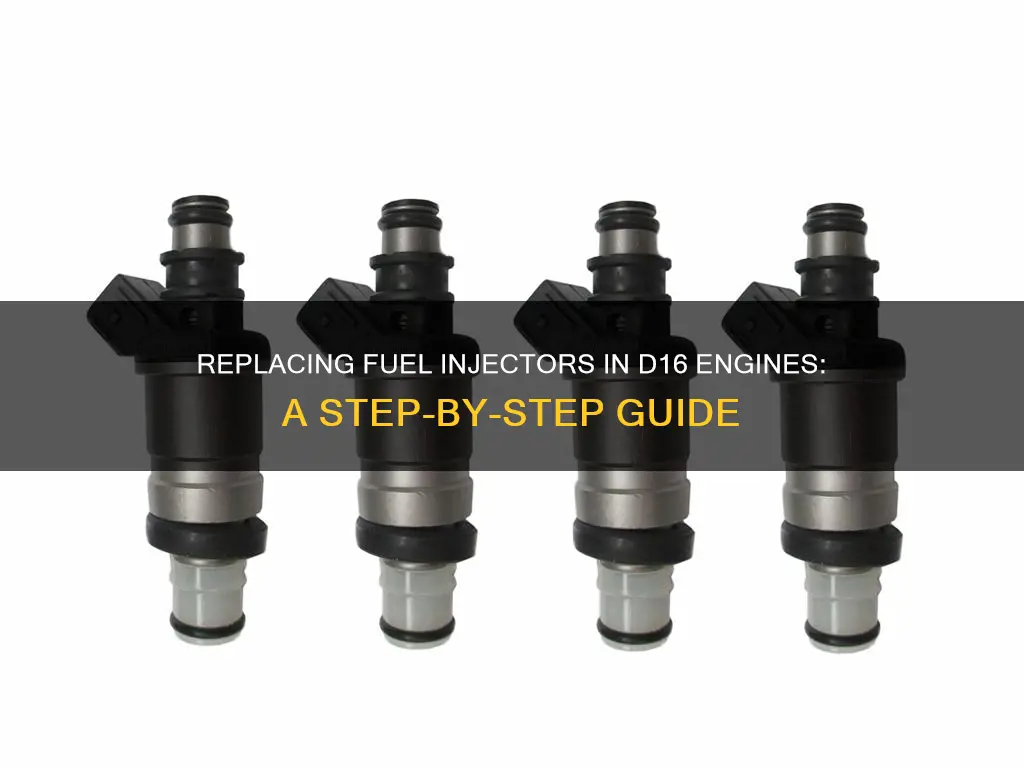 how to replace fuel injectors d16