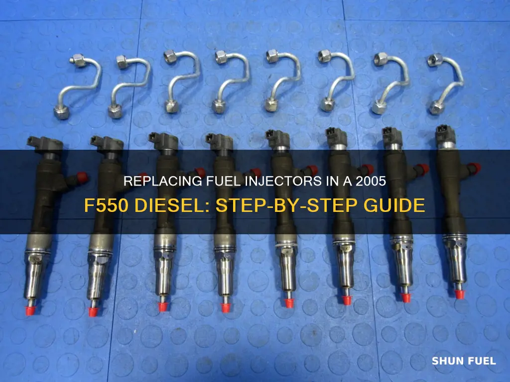 how to replace fuel injectors on a 2005 f550 diesel