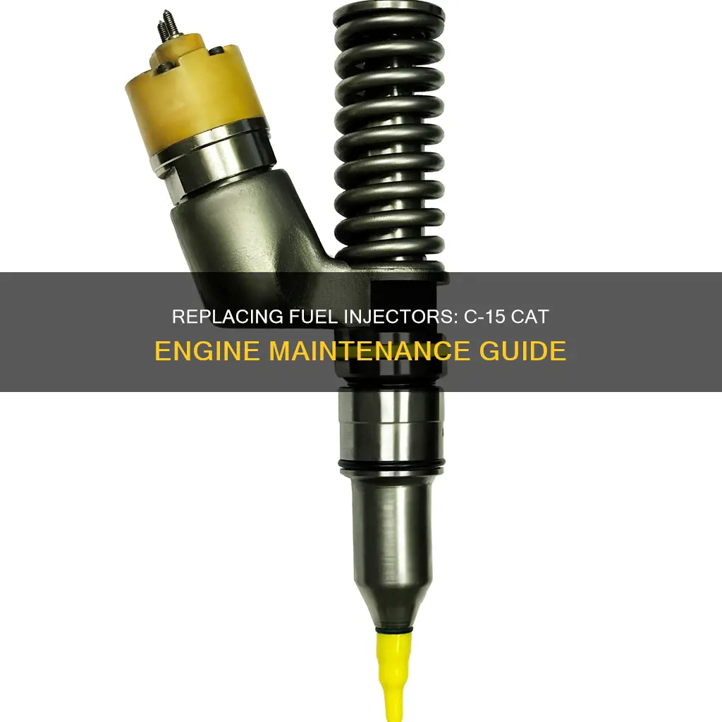 how to replace fuel injectors on c-15 caterpiller engine