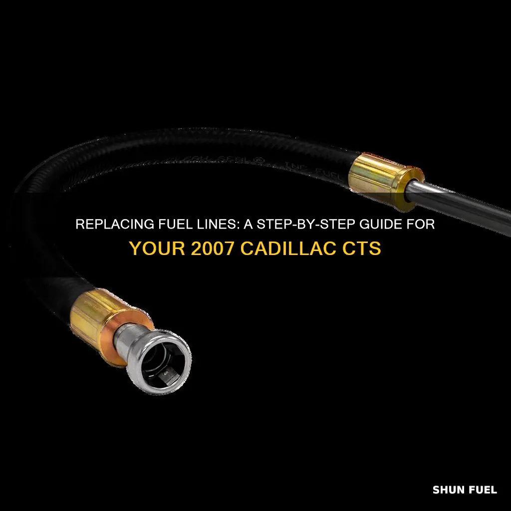 how to replace fuel line 2007 cadillac cts